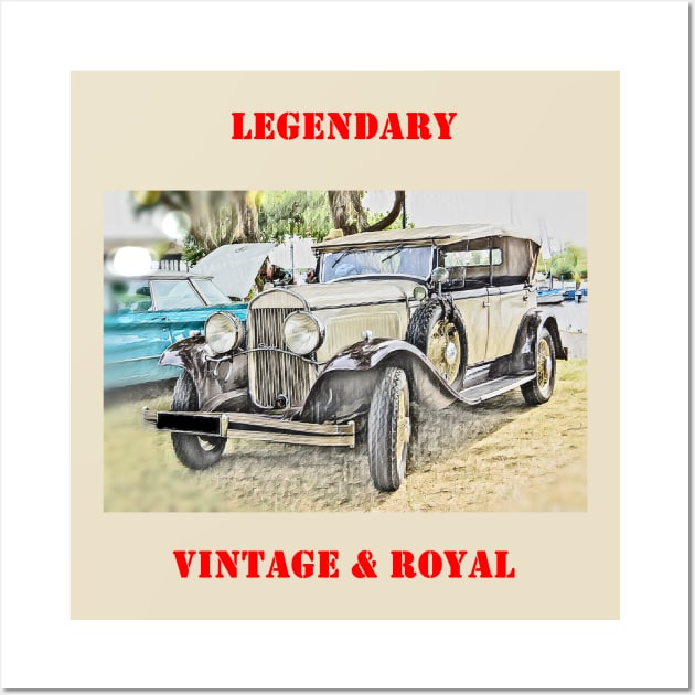 Royal Vintage Legendary Classic Car Wall Art by fantastic-designs